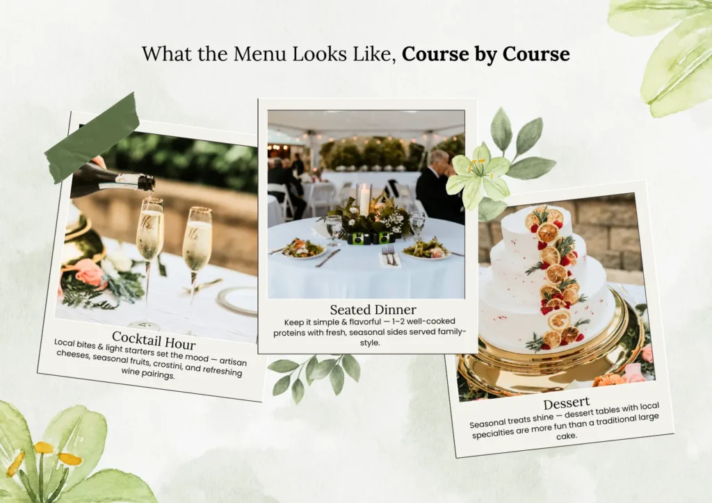 Farm-to-Table Wedding Menu at The Hideaway
